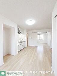 西武拝島線 西武立川駅 徒歩20分の賃貸アパート 1階1LDKのリビング/ダイニング