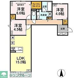 (仮称)D-comodo小金井貫井北町 2階3LDKの間取り