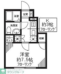 サニータウン武蔵野 1階1Kの間取り