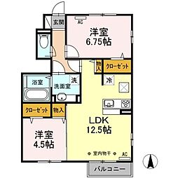 間取図画像 2LDK
