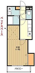 フェアリーフォレスト 1Kの間取図画像