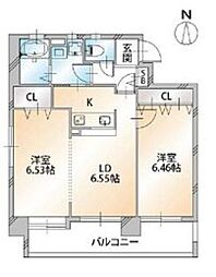 パークアヴェニューザスペクトラム 2DKの間取図画像