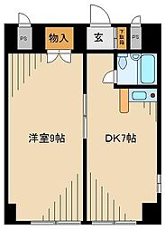 INDIVILLAGE 1DKの間取図画像