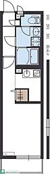リブリ・Ever green 3階1Kの間取り