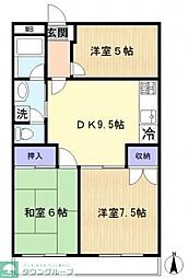 間取図画像 3DK