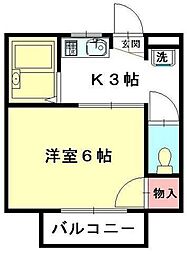 間取図画像 1K