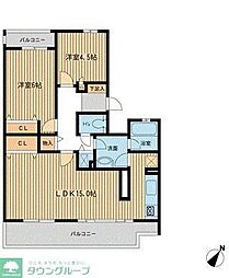 間取図画像 2LDK