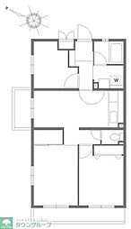 間取図画像 3DK