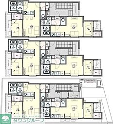 KLEIS北上尾2 1LDKの間取図画像