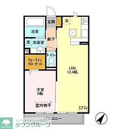 本郷の杜マルン 1LDKの間取図画像