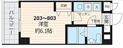 エルスタンザ浦和常盤 1Kの間取図画像