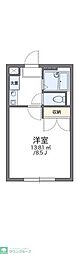 レオパレス城南2 1Kの間取図画像