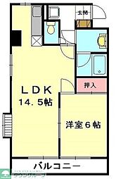 弥作ビル 1LDKの間取図画像