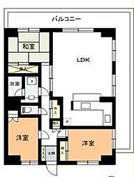 グランドールラシン 3LDKの間取図画像
