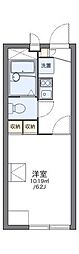 レオパレスウエスト本郷2 1Kの間取図画像