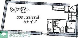 さくら木ビレッジ ワンルームの間取図画像