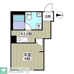 春の陽のアリア 1Kの間取図画像
