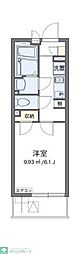 クレイノBonheur 1Kの間取図画像