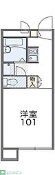 レオパレスパーシル 1Kの間取図画像