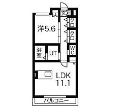 グランドウールS・K 1LDKの間取図画像