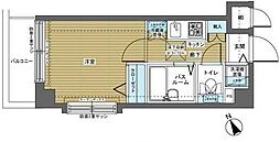 京王線 上北沢駅 徒歩9分の賃貸マンション 4階1Kの間取り