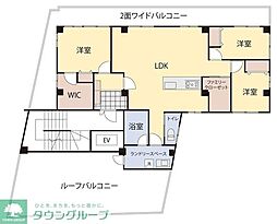 京王井の頭線 高井戸駅 徒歩2分の賃貸マンション 6階3LDKの間取り