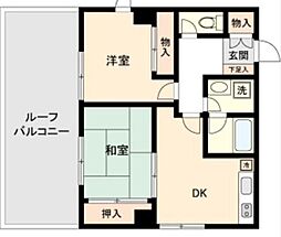 ミール千歳烏山 2DKの間取図画像