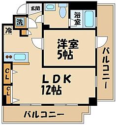 京王線 飛田給駅 徒歩3分の賃貸マンション 3階1LDKの間取り