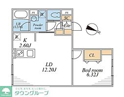 間取図画像 1LDK