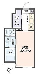 ブランミュール西荻窪WEST 1Kの間取図画像