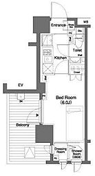 ParkCube笹塚 1Kの間取図画像