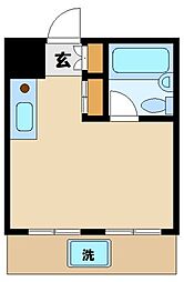 フラームメゾン調布 ワンルームの間取図画像