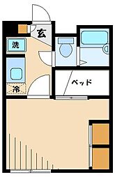 レオパレスコンフォート成城 1Kの間取図画像