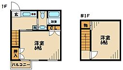 ファースト&ピース 2Kの間取図画像