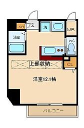 エステムプラザ世田谷千歳烏山 ワンルームの間取図画像