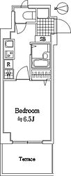 パークウェル下北沢 1Kの間取図画像