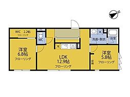 マコラパレ世田谷 2LDKの間取図画像
