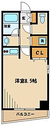 アーバンコート南烏山 ワンルームの間取図画像