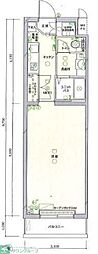 ルーブル芦花公園 1Kの間取図画像