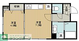シャングリラ南烏山 1DKの間取図画像