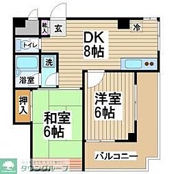 PLAZA20 2DKの間取図画像