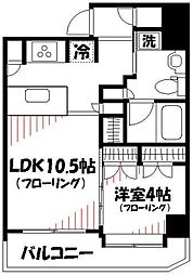 ラ・グラースダイヤモンドマンション桜上水 1LDKの間取図画像