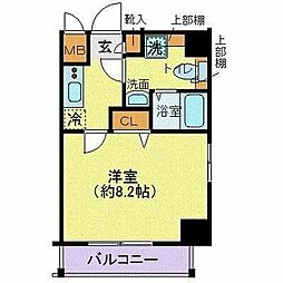 LEXE明大前 1Kの間取図画像