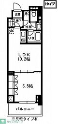 レジディア杉並方南町 1LDKの間取図画像