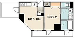 PEARLRESIDENCE 1DKの間取図画像