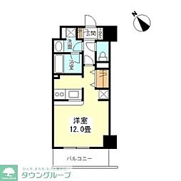 ＴＫフラッツ渋谷 10階ワンルームの間取り