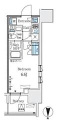ParkCube大井町レジデンス 1Kの間取図画像
