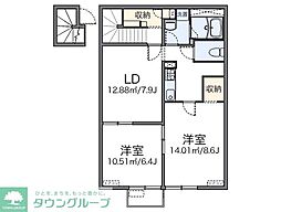 間取図画像 2LDK