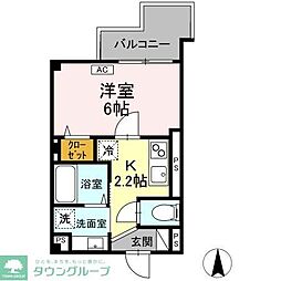 Skey residence井田中ノ町 1Kの間取図画像
