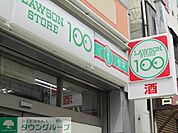ローソンストア100築地7丁目店 徒歩2分。コンビニ 150m
